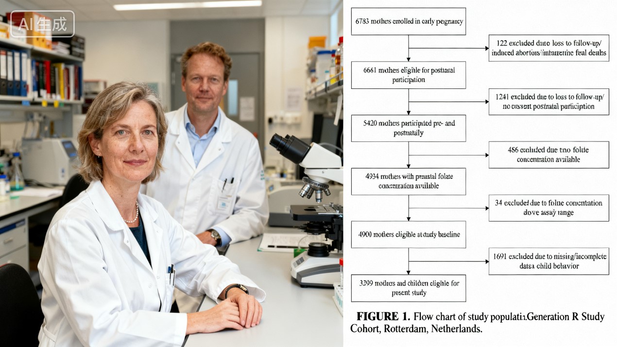 Early Pregnancy Folate Deficiency → 57% Increased Risk of Emotional Problems in 3-Year-Olds (Generation R Study), with Active Folate Addressing 78.4% of Chinese Population's Supplementation Challenges